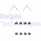 Priedų komplektas, diskinių stabdžių trinkelės DELPHI LX0229 kaina