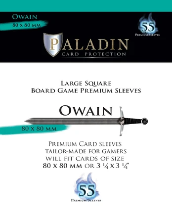 Paladin Sleeves - Premium Large Square 80x80mm (55 Vnt)