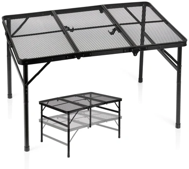 Turistinis sulankstomas stalas 90x60 cm