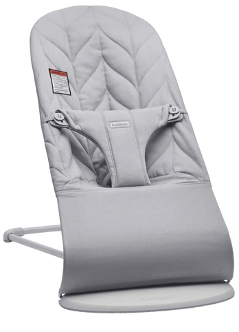 BabyBjörn Bliss Woven -sitteri, Light Pilkas, lehtikuvioitu