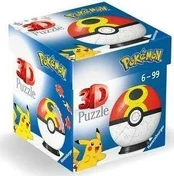 Ravensburger Dėlionė 3D Kula: Pokemon Dusk Ball