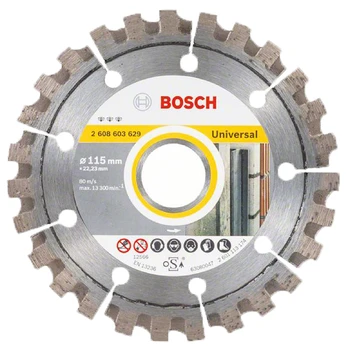 Universalus deimantinis pjovimo diskas Bosch,115 x 22,23 x 2,6 mm, 1 vnt.