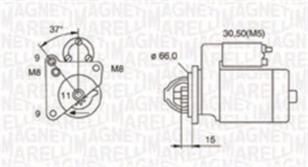 Starteris MAGNETI MARELLI 063721260010