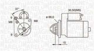 Starteris MAGNETI MARELLI 063721260010