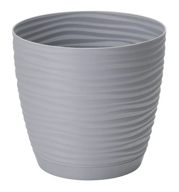 Vazonas Form Plastic Sahara Petit 3040-040, plastikinis, Ø 19 cm, pilkas
