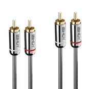 GARSO KABELIS 3.5MM 1M/CROMO 35345 LINDY kaina