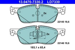 ATE 13.0470-7330.2 Brake pad set