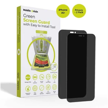 Mobile Origin Screen Guard Privacy with easy applicator, 2 pack - iPhone Air