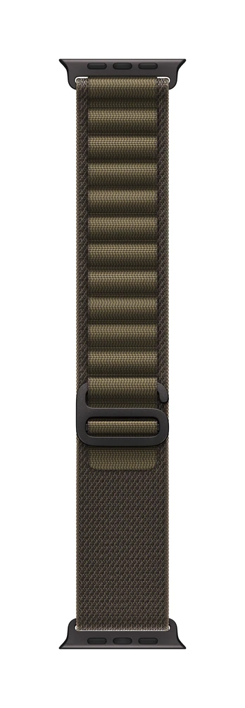 49mm Dark Olive Alpine Loop - Small - Black Titanium Finish