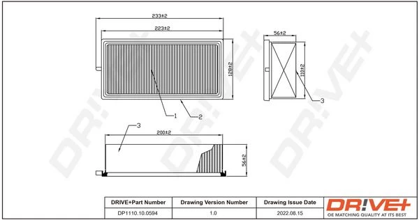 Oro filtras Dr!ve+ DP1110.10.0594