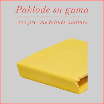 Paklodė su guma - 180x200+20cm.