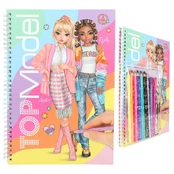 TOPModel Colouring Book with Pen Set ( 0412943 ) kaina