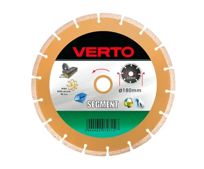 Verto segmentuotas deimantinis diskas 180 mm 61H3S8