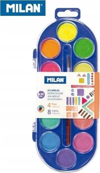 Milan 12 spalvų akvarelės MILANAS