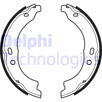Stabdžių trinkelių komplektas, stovėjimo stabdis DELPHI LS1978