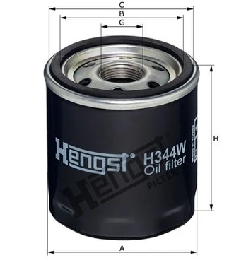 Alyvos filtras HENGST FILTER H344W