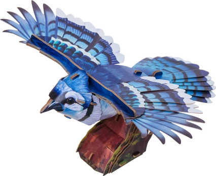 MAKEBUG 3D popierinė delionė Blue Jay, MB-D-0056