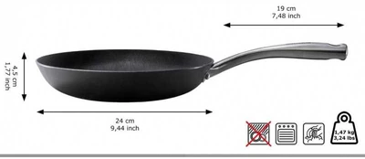 Ketaus keptuvė Skottsberg 24/28cm : Keptuvės dydis - 28cm kaina