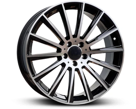 FD866 MER (NOT OE) (Front + Rear only) R20 9.5J 5x112 ET43 CB66.5 Black Machine Face (BMF)