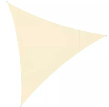 Pavėsinė nuo saulės - burė 3x3x3 m, smėlio spalvos