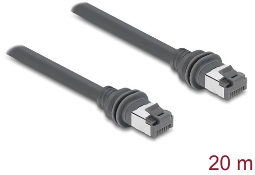 Delock Patchkabel RJ45 Cat.6 20 m Pilka (90676)