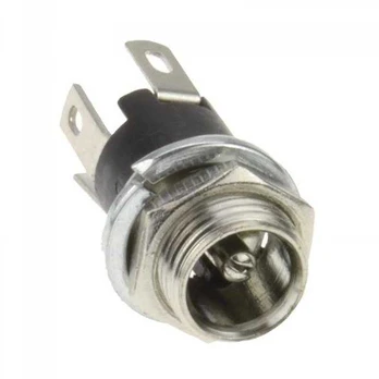 DC lizdas 2.5/5.5 mm - litavimui su atjungimo kontaktu