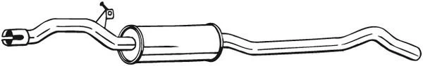 Vidurinis duslintuvas BOSAL 284-461