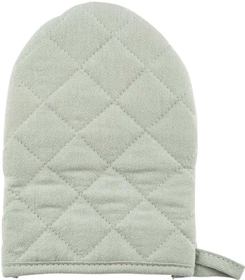 Kitchen handle 14x20 cm 100% cotton light žalias