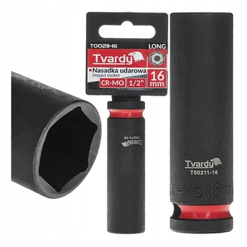 Tvardy ilga smūginė galvutė 1/2" 16mm Cr-mo