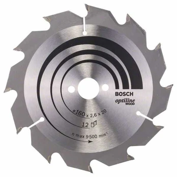 Bosch Disk.pjūkl.diskas 160x20 Optiline Wood