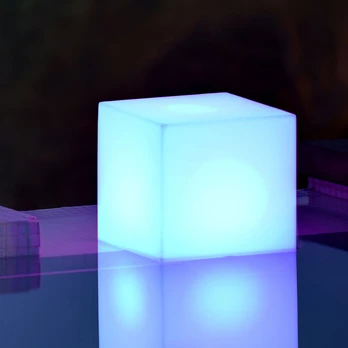 "Newgarden" saulės lemputė "Cuby cube", aukštis 32 cm