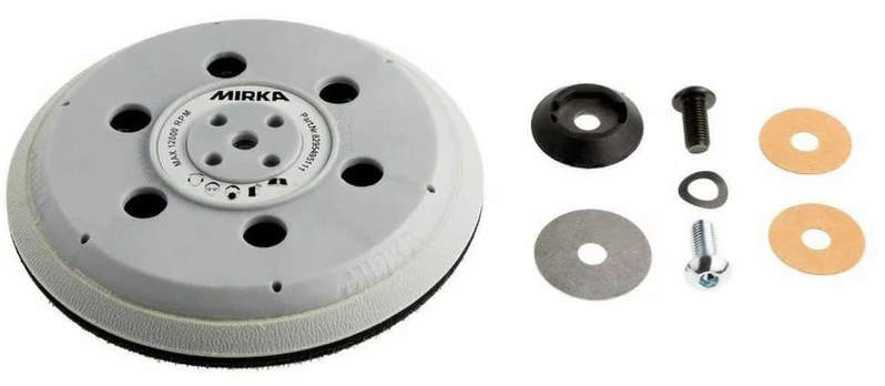 Šlifavimo padas Mirka UNI; 5/16''+M8; 150 mm; 61H; kietas