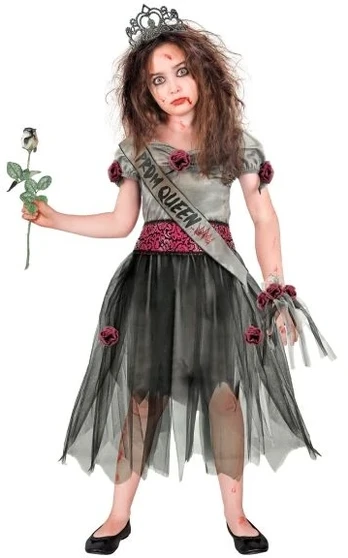 Widmann Zombie Prom Queen kostiumas mergaitėms