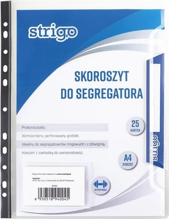 Pp segtuvas A4 Strigo
