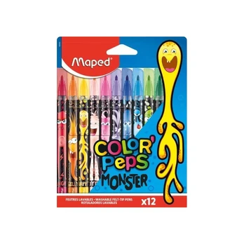 Flomasteriai MAPED ColorPeps Monster, 12 sp.