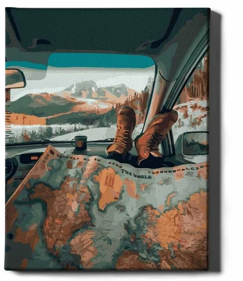 Kelionė automobiliu 40*50 cm