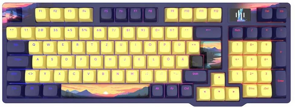 Klaviatūra Dark Project 98 Sunset, G3MS Sapphire Switch, UK/DE/AT/ES/IT/FI/NO/SE/DK