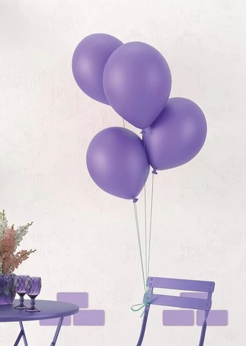 Balionai 30 cm violetiniai 10 vnt