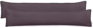 Pagalvės užvalkalas DecoKing Amber, ruda, 145 cm x 20 cm