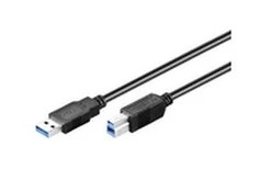 Kabelis USB MicroConnect USB-A - USB-B 0.5 m Juodas (USB3.0AB05B)