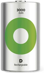 Rechargeable battery GP ReCyko 3000 D (HR20) kaina