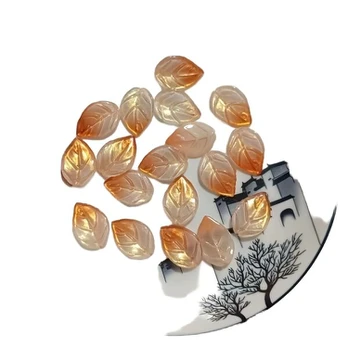 Kamėja, lapai, 02#--20pcs Orange Golden