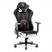 Gaming Chair Diablo X-Player 2.0 Textile King Size: white-black kaina