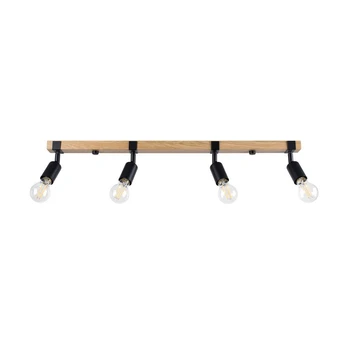 Ceiling lamp ZUCA 4 black gaismeklis