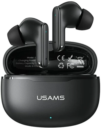 „USAMS TWS E05“ BELAIDĖS AUSINĖS, SKIRTOS „IPHONE 11 12 13 14 15“ SU „BLUETOOTH“