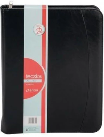 Antra Teczka A4 709 juoda na suwak (233360)