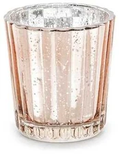 Party Deco Fyrfadslysestage 6 cm, rose auksinis