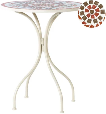 Beliani Bistro stalas SPELLO 60 cm 60 cm Baltas
