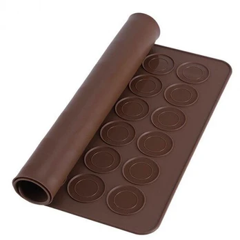 Macarons kepimo kilimėlis, rudas