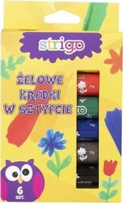 Strigo geliniai pieštukai, 6 spalvų